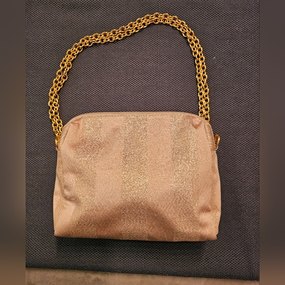 Fendi vintage pequin canvas chain shoulder bag - Picture 11 of 13